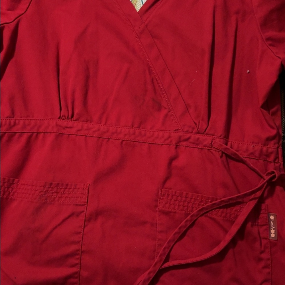 Red Scrub set